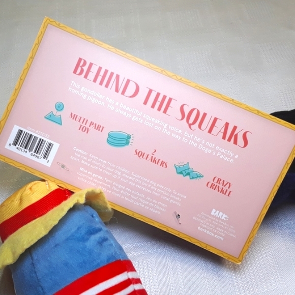 Toys Bark Box Dog Toy St. Barks Pigeon Two Pieces Plush Crinkle Squeaker 2 TOYS - Picture 10 of 10